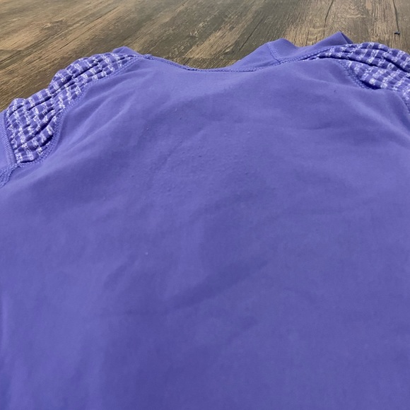 Lululemon half zip blue jacket with hood - Picture 3 of 9